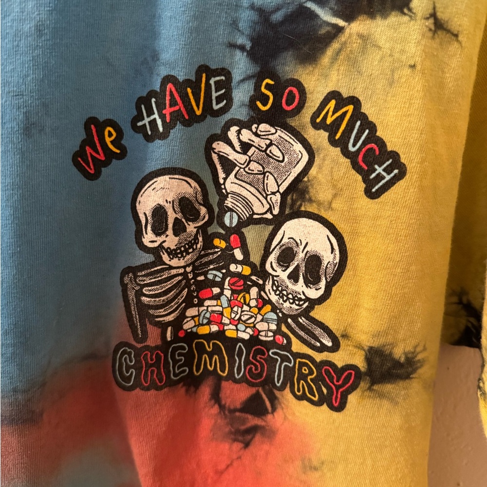 Assholes Live Forever Chemistry Tie Dye T-shirt - Picture 3 of 6
